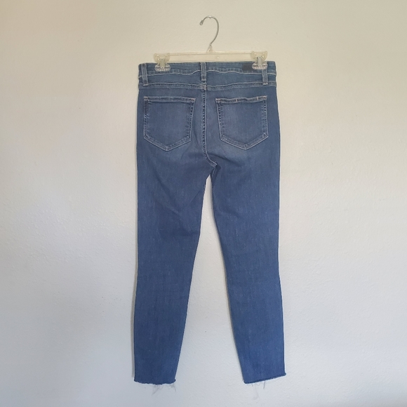 Paige Leopard Tux Stripe Skinny Jeans Size 27 - Picture 7 of 12